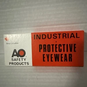 Gafas de seguridad vintage AO American Optical Flexi-Fit lentes de vidrio con caja nuevas - Imagen 1 de 7