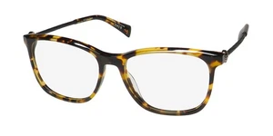 NEW JOHN VARVATOS V419 EYEGLASSES MENS SQUARE TORTOISE JAPAN FULL-RIM 54-16-145 - Picture 1 of 8