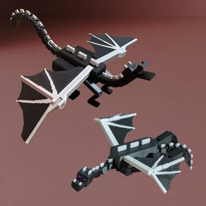Articulated Pixel Ender Dragon, Flexi Toy, 3D Printed - Picture 1 of 19