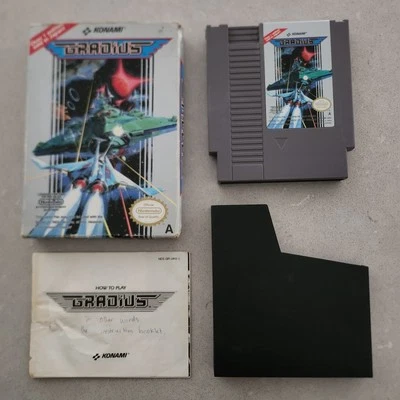 Gradius (Nintendo NES, 1986) Authentic | Tested/Working - Image 1 of 4