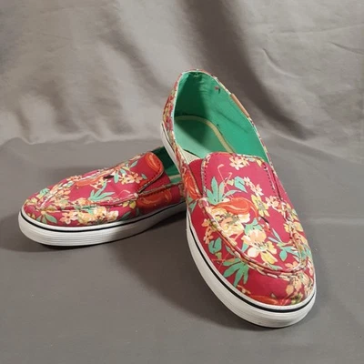 Mocasines sin cordones Sperry Top Sider de lona tropical flamenco para mujer talla 7,5 M Foto 1 de 4