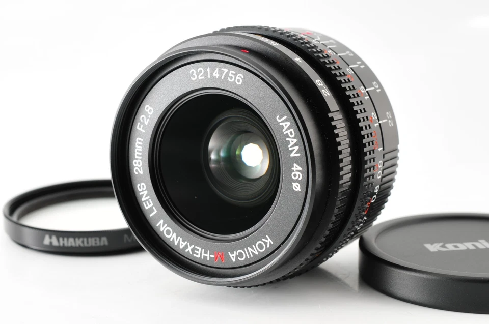 [EXCELENTE COMO NUEVO] Lente Konica M-HEXANON 28 mm F2,8 para montaje Leica M KM de JAPÓN Foto 1 de 4
