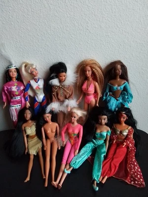 A Large Lot of Vintage 80's and 90's Mattel and Disney Doll - Image 1 of 4
