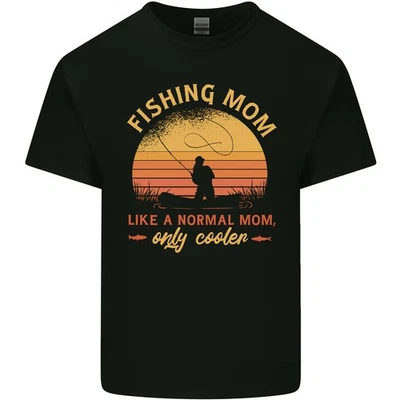 Fishing Mom Like a Normal but Cooler Kids T-Shirt Childrens - Image 1 of 4