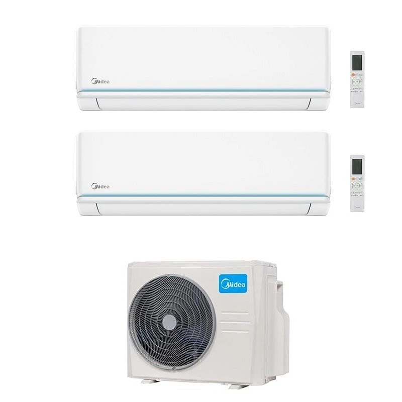 CONDIZIONATORE MIDEA DUAL SPLIT EVOLUTION 12000+18000 BTU WIFI INVERTER M3OA-27H - Immagine 1 di 1