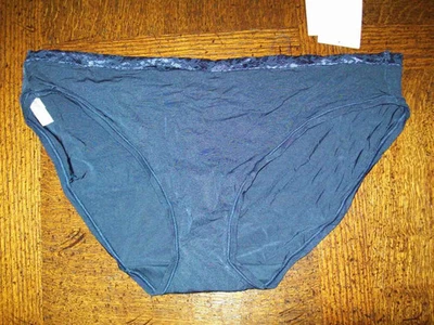 Calcinha de biquíni Le Mystere Safari náilon azul marinho 2578 GG nova com etiquetas - Imagem 1 de 2