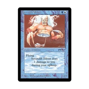 WOTC MtG Arabian Nights Serendib Efreet (U2) EX- - Picture 1 of 1