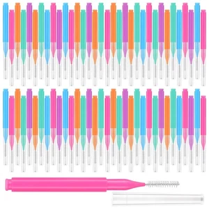 3 Stück Zahnseide Picks für Zahnspangen Reiniger Bürsten - Bild 1 von 12