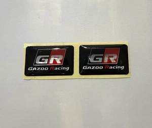 Toyota GR Logo Gazoo Racing Stickers Decals Interior Exterior Stickers X2 - Picture 1 of 1