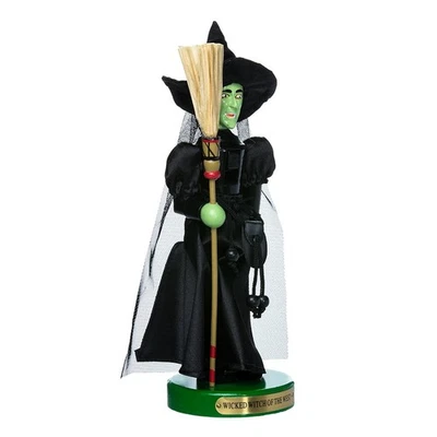 Kurt Adler OZ6161L 11" Wizard of Oz Wicked Witch Nutcracker,Black - Image 1 of 4