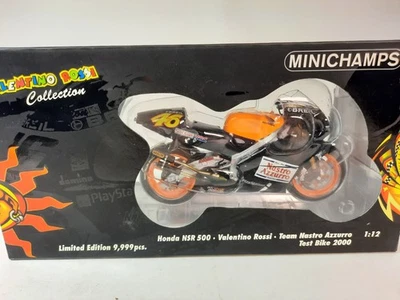 Minichamps Honda NSR 500 #46 Valentino Rossi Test Bike 2000 1/12 122006186 - Immagine 1 di 4