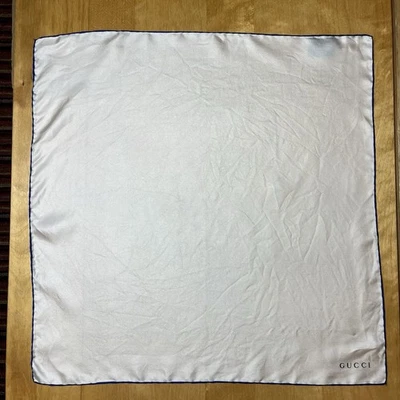 Gucci Silk Pocket Square Cream Made In Italy  - Image 1 of 4