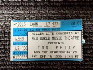 VINTAGE TOM PETTY & THE HEARTBREAKERS TICKET STUB - Bild 1 von 2