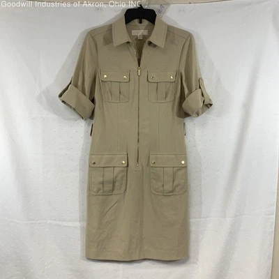 Vestido para mujer Gently Loved Michael Kors tostado, talla S Foto 1 de 3