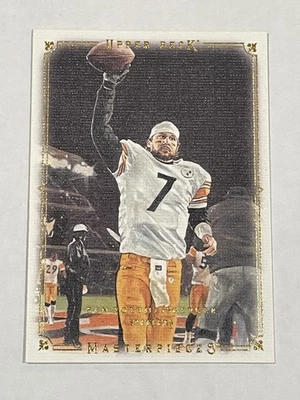 2008 Upper Deck Masterpieces Football #7 - Ben Roethlisberger - Steelers - Image 1 of 2