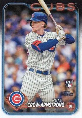 2024 Topps Series 2 Pete Crow-Armstrong Chicago Cubs #407 Rookie - Image 1 of 2