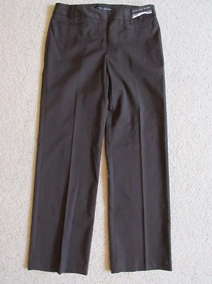 New Women’s Geoffrey Beene Sport Madison Dress Pants Brown Straight Leg 6 Short Foto 1 de 4