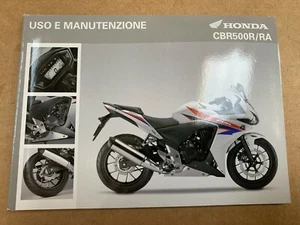Manuel du propriétaire origine Honda CBR500R 2013-2015 Manuel d'utilisation D'USO 00X3L-MBZ-B000 - Photo 1/4