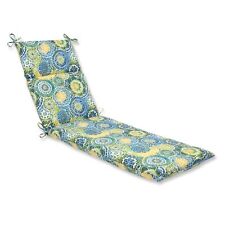 Pillow Perfect Outdoor Omnia Lagoon Chaise Lounge Cushion Blue Medium