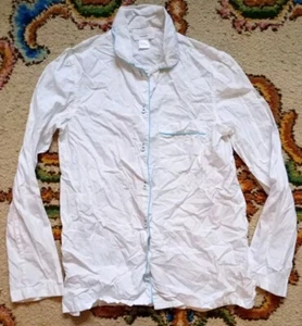 Three J NYC White Cotton Pajama Sleep Shirt White Size XS - Picture 1 of 6