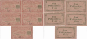 1945 Philippines Guerrilla Currency Negros Province 5 Consecutive XF/AU S681 - Picture 1 of 1
