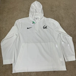 Nike Men's Repel Lightweight Coaches Jacket Hood Cal Bears White/Anthracite - Picture 1 of 11