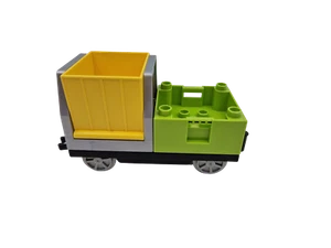 Lego® Duplo TRAIN Freight Wagon Container YELLOW GREEN - Picture 1 of 1
