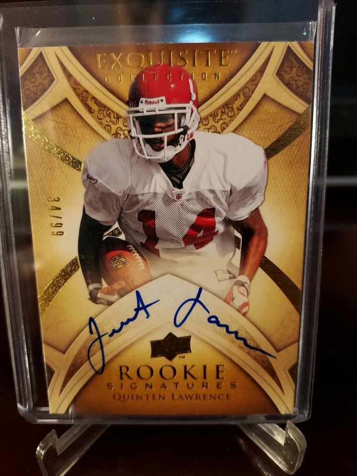 2009 Upper Deck Exquisite Collection Signatures #34/99 Quinten Lawrence RC Auto - Image 1 of 3