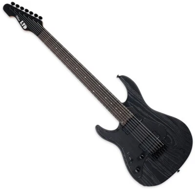 ESP LTD SN-1007HT 7 String Baritone Lefty Guitar Black Blast - Image 1 of 2