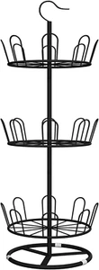 Revolving Shoe Rack Iron Shoe Tree Rack,Standing Circular Shoe Rack Rotating Sho - Picture 1 of 7