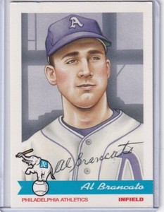 1998 PAHS #4 AL BRANCATO HAND SIGNED AUTOGRAPH ATHLETICS 9303