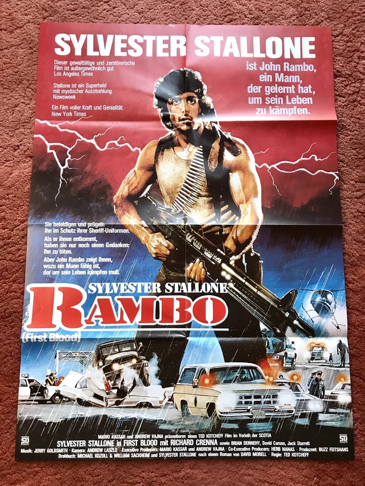 Rambo - First Blood Kinoplakat Poster A1, Sylvester Stallone - Bild 1 von 1