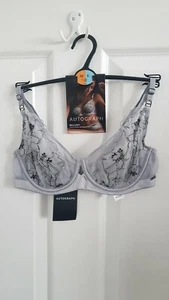 Ladies Silver Underwired Balcony Bra Size 32 C From Marks And Spencer BNWT - Picture 1 of 4
