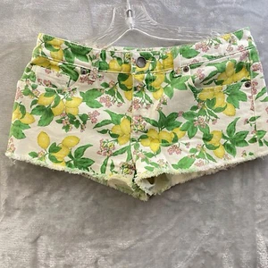 Vintage 90s Victoria's Secret London Jeans Boyfriend Short Size 4 29” Lemon Prin - Picture 1 of 16
