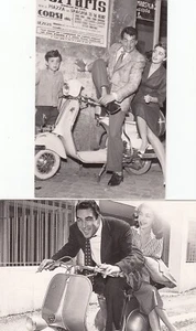 Vespa advertising Hollywood actors Lot 7 RPPC Dean Martin Henry Fonda Italy 2406 - Picture 1 of 4