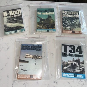Lot of 5 Ballantine's Illustrated History of World War II Weapons Campaign - Imagen 1 de 13