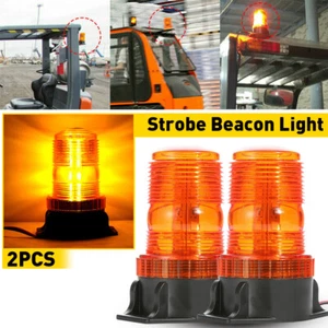Pair 30 LED Strobe Beacon Light Forklift Truck Rooftop Emergency Warning Flash A - Picture 1 of 18