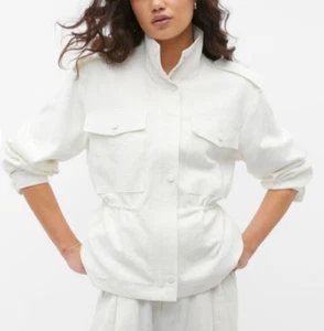 Seed Heritage Cream textured utility jacket size 18 new - Picture 1 of 10