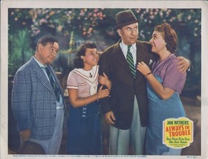JANE WITHERS, Always in Trouble ‘38 Lobby Card #1, Jean Rogers, Arthur Treacher