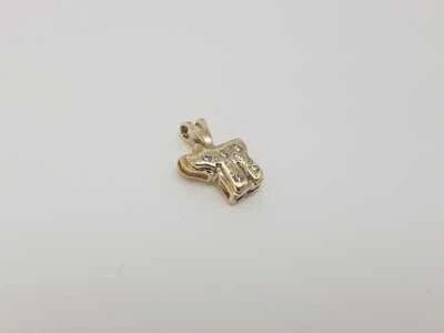 Pendentif Hai en or jaune 14 carats avec zirconium 0,93g 1x1,6cm 120€ - Photo 1/4