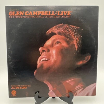 Glen Campbell "Live" Double Record Set Capitol Records STBO-268 1969 - Image 1 of 4