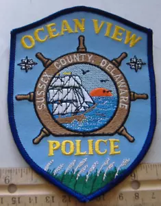 OCEAN VIEW POLICE DELAWARE FABRIC PATCH - Picture 1 of 1