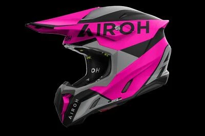Airoh Twist 3 King Pink Matt Adult MX Helmet Motocross Off-Road Enduro Racing - Image 1 of 3