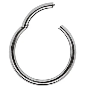 Titan Tragus Piercing Schmuck Hinged Ring Segment Clicker mit Scharnier in 1,6mm - Bild 1 von 3