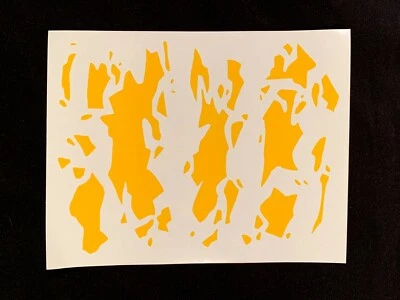 Fractured Pattern 6" x 8" – High Heat Vinyl Stencil – Cerakote, Duracoat, etc - Image 1 of 3