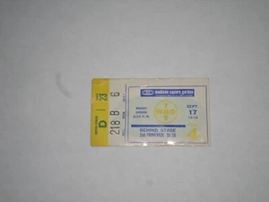 The Who Concert Ticket 1979-Who Are You Tour-Madison Square Garden-NY,NY - Picture 1 of 1