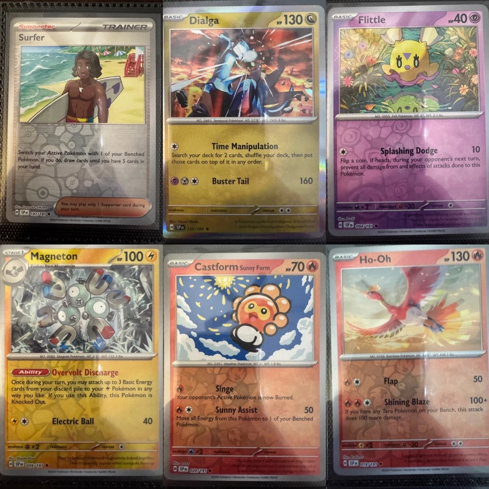 Pokemon Surging Sparks  You Pick out of 24 - Holo Reverse Holo - $.99 Each - Image 1 of 1