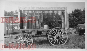 9E588 años 1940 CIRCUS L W HOFFMAN JR SHOWS VAGON - Imagen 1 de 1