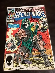 SECRET WARS #10 SIGNED by John Beatty DR. DOOM! NM ++ 1985 marvel high grade - Picture 1 of 6