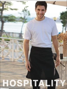 Cotton Drill Half Apron Pocket COFFEE RESTAURANT BAR CAFE PUB WAITER WAITRESS - Picture 1 of 4